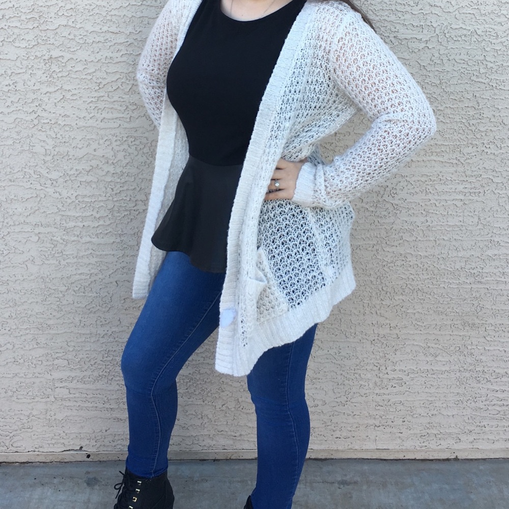Target Knit Crochet Cardigan